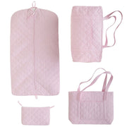 Quilted Luggage - Light Pink