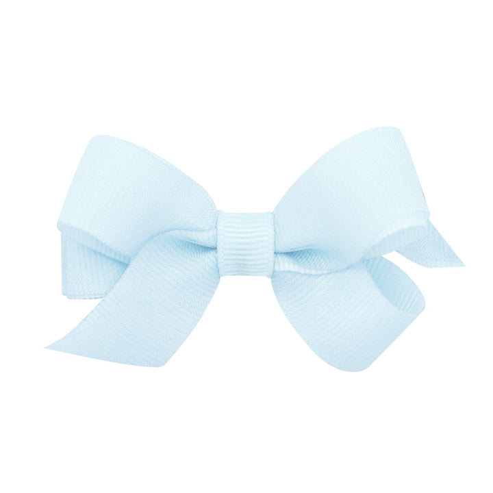 little english traditional medium grosgrain hair bow in blue vapor