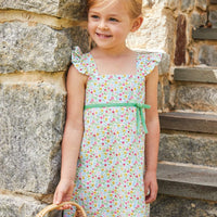Augusta Seersucker Dress - Floral Girl Clothes – Little English
