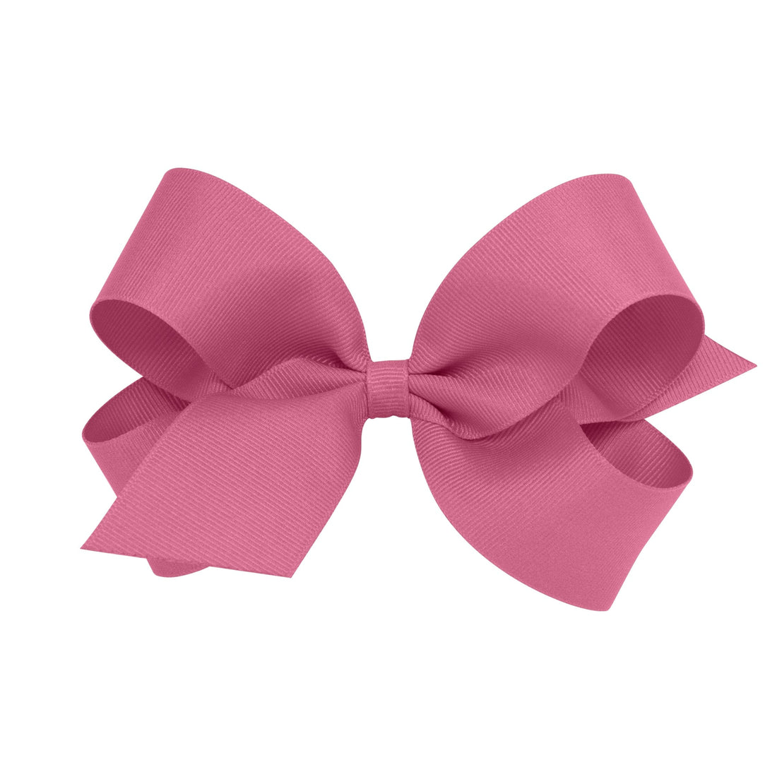 large classic little girls hair bow in deep rose