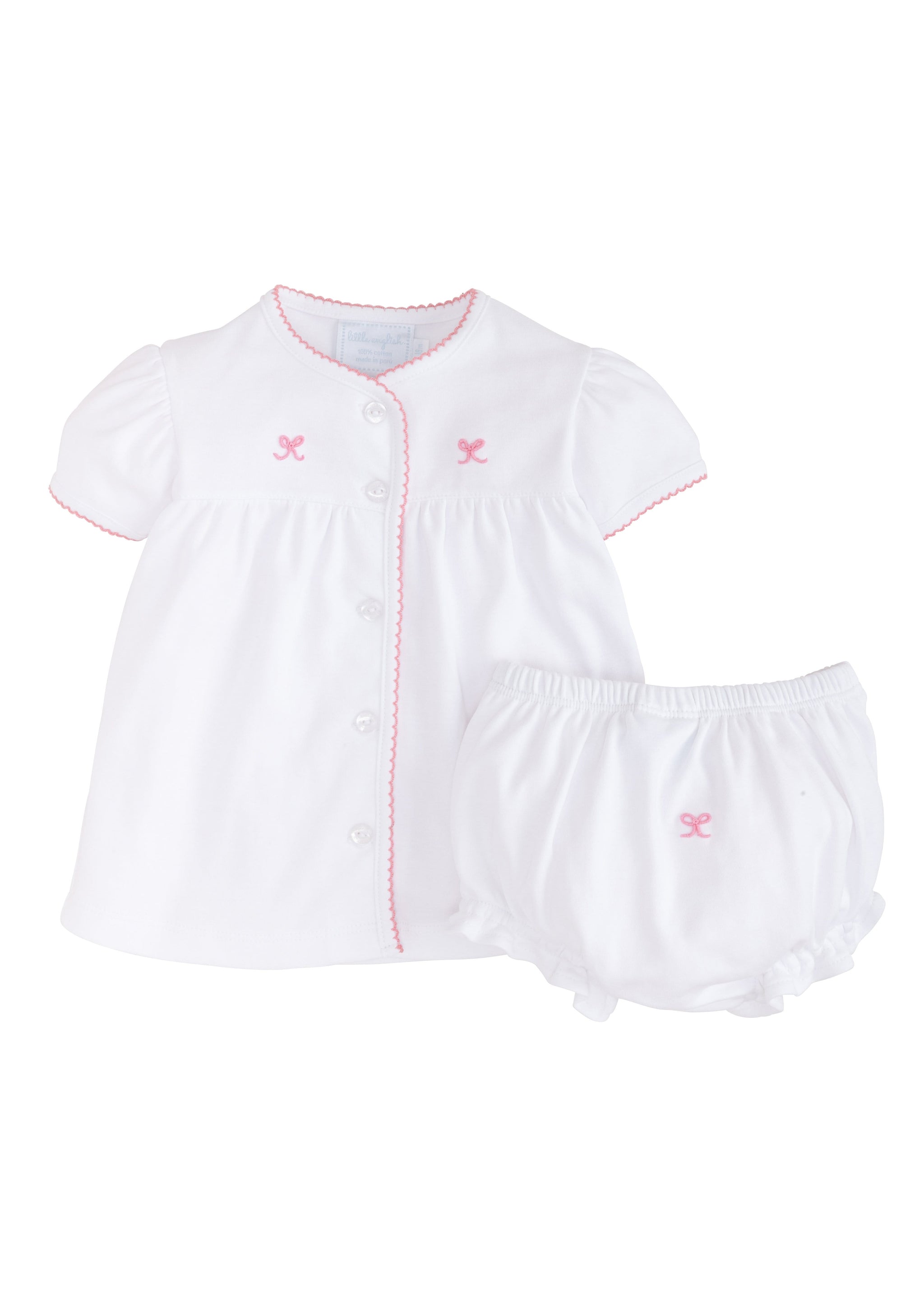 PINPOINT WRAPOVER LAYETTE SET-Peach