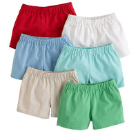 Little English boy's twill pull on shorts for spring
