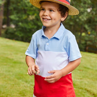 Classic Little English Boy's Basic Short in White Twill, shorter modern cut