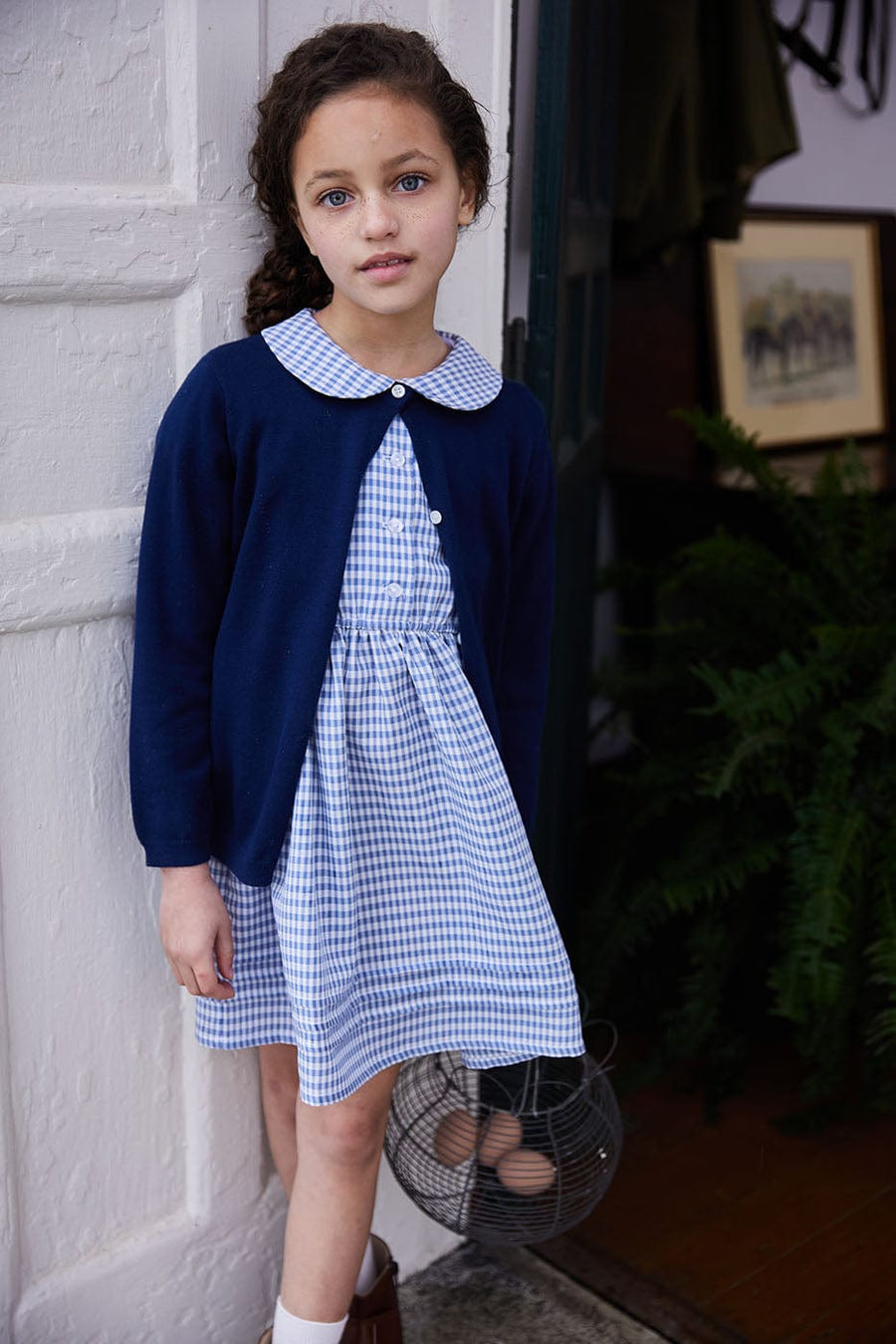 Essential Cardigan - Navy, Little English, classic children's clothing, preppy children's clothing, traditional children's clothing, classic baby clothing, traditional baby clothing