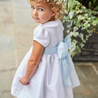 Little English Peter Pan Formal Dress In White