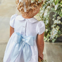 Little English Peter Pan Formal Dress In White