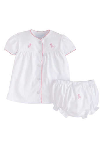 Pinpoint Layette Knit Set - Rose main image 1