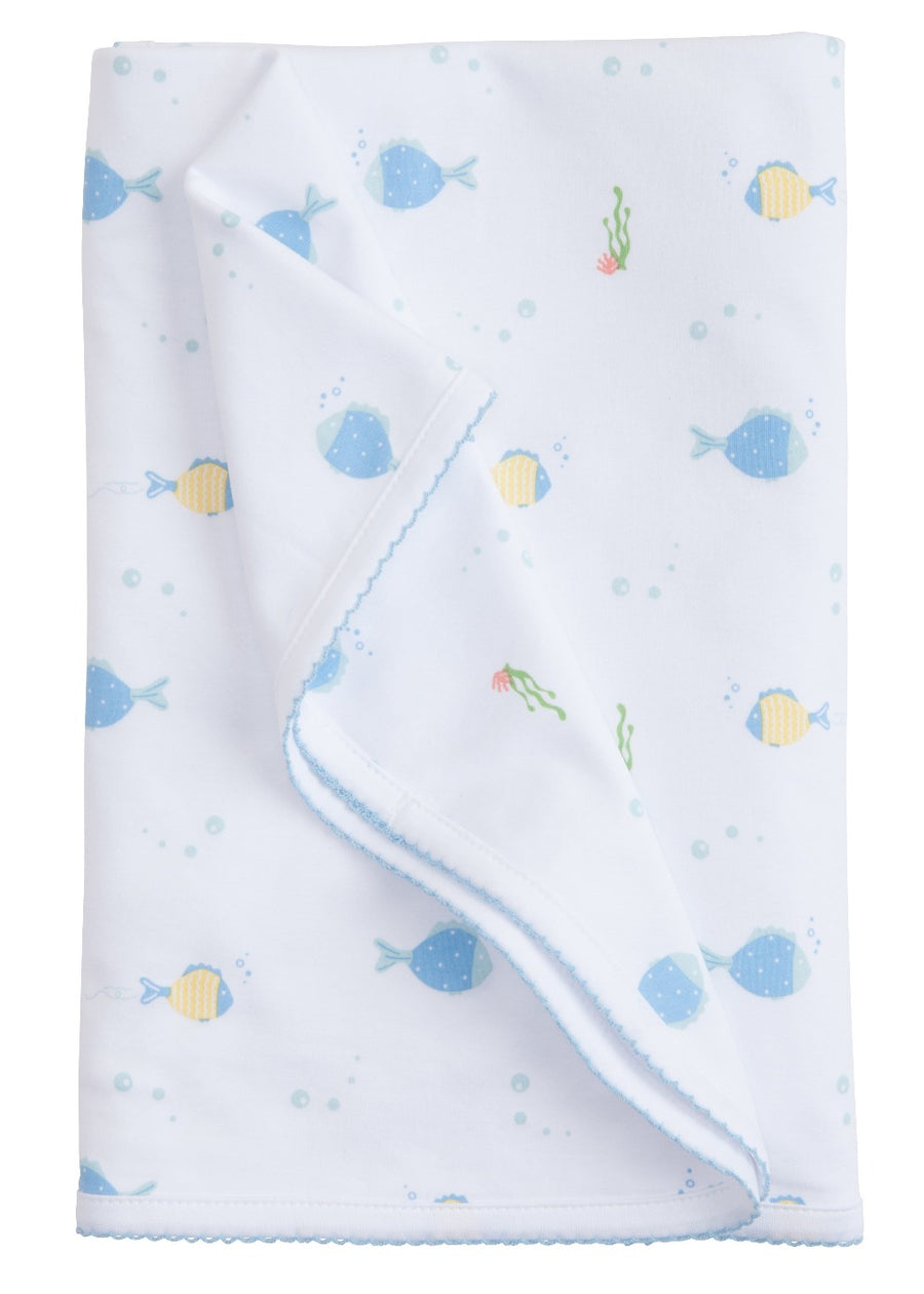 Little English Printed Blanket With Fish Design