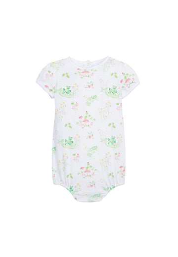 classic childrens clothing girls bubble with printed frogs