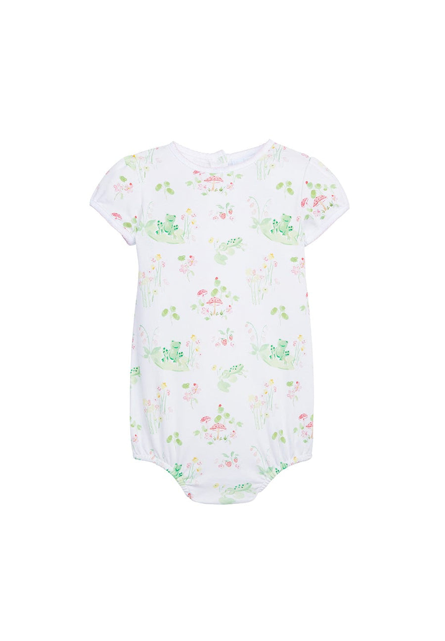classic childrens clothing girls bubble with printed frogs