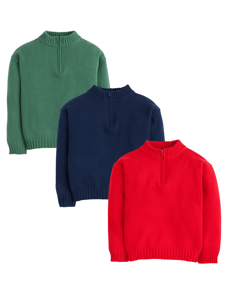 Little English traditional boy's clothing, quarter zip sweaters for fall