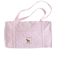 Little English classic children's luggage light pink lab duffle