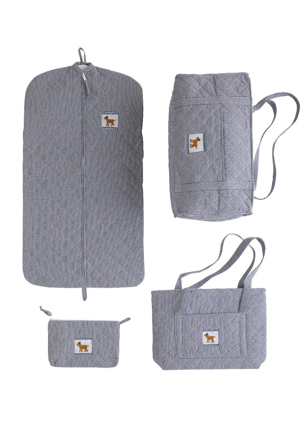 Little English classic children's luggage navy boy lab full set