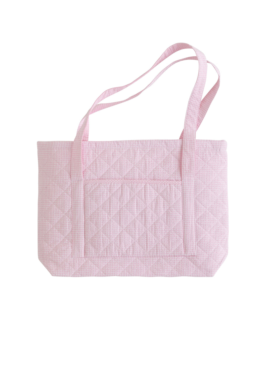 Baby Girl Luggage - Quilted Light Pink – Little English