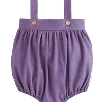 Little English traditional children's clothing, baby bubble for fall in purple wool