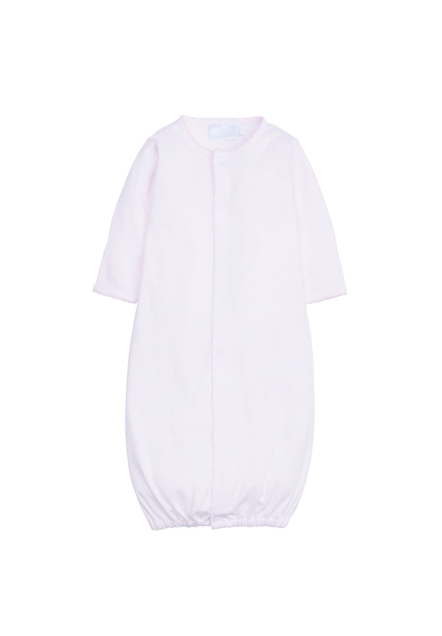 classic childrens clothing baby girl sleep gown in pink and white stripes